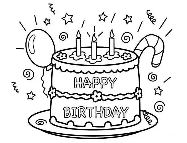 简笔画小蛋糕大图 简笔画图片大全-蒲城教育文学网