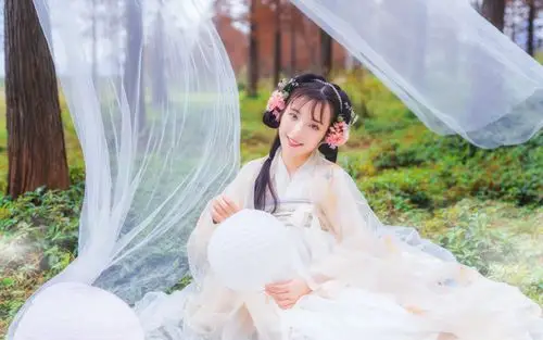 古风汉服美女仙气写真图片桌面壁纸