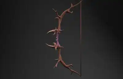 二次元精灵弓maya模型,有贴图