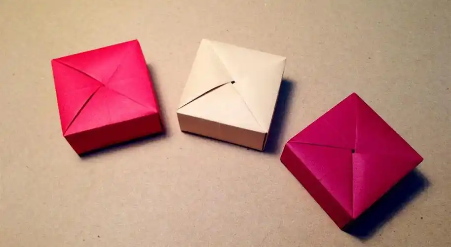 折纸礼物盒教学 手工diy!