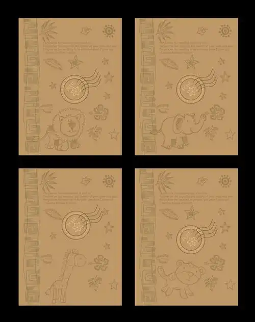 手绘动物本本封面