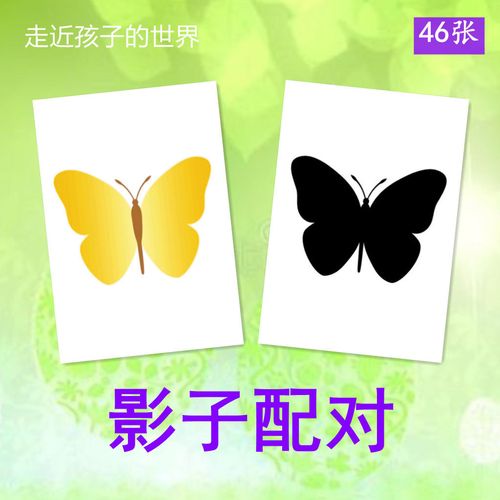 影子配对自闭症孤独症儿童康复训练卡片幼儿学龄前早教具游戏玩具