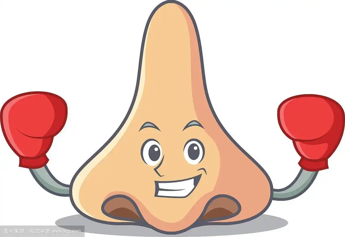 拳击鼻子卡通人物风格