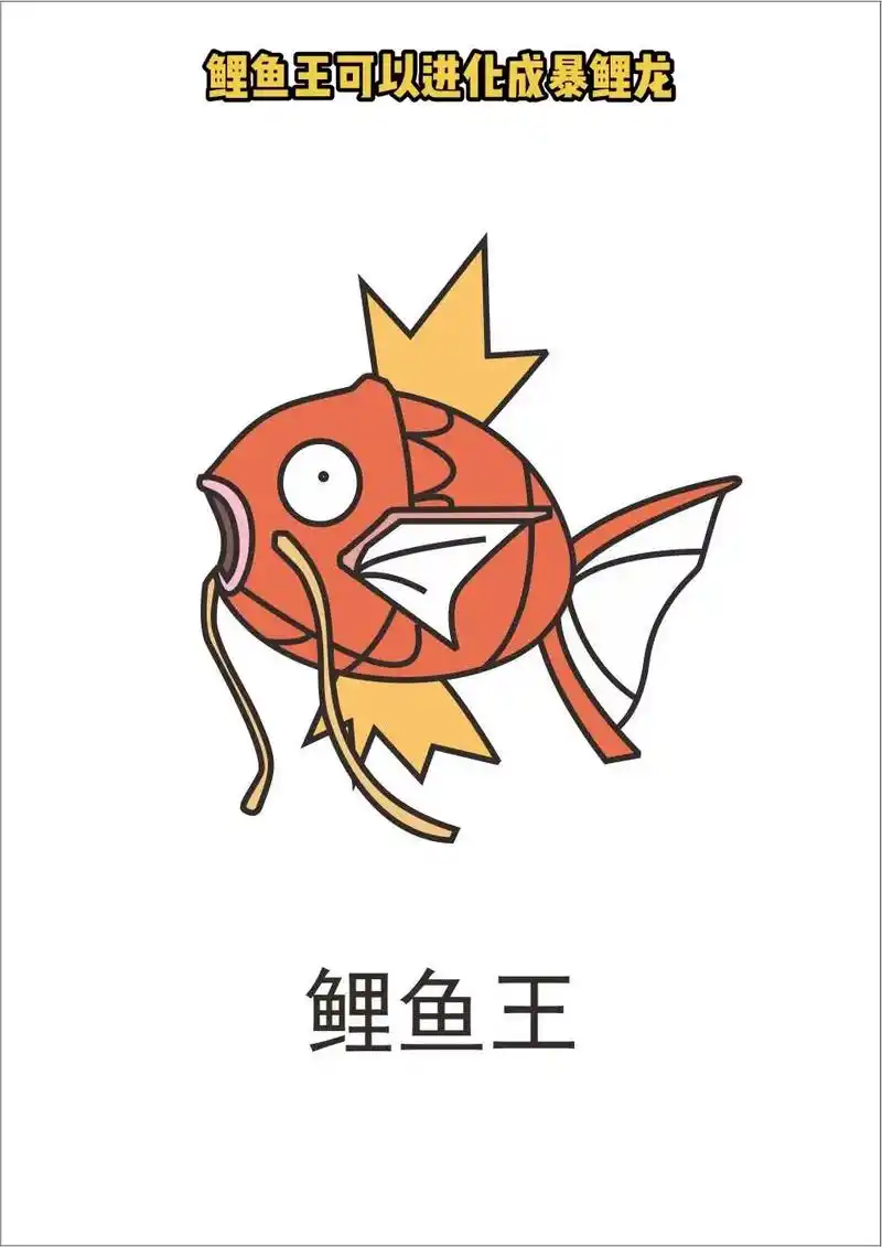 精灵宝可梦 #简笔画 小鲤鱼的愿望实现了, - 抖音