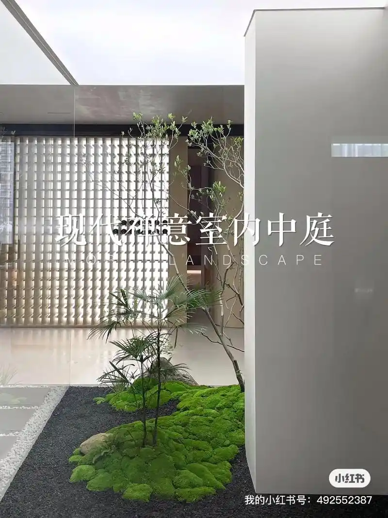 室内中庭微景观案例落地.项目地点:慈溪 室内中庭面积:5 - 抖音