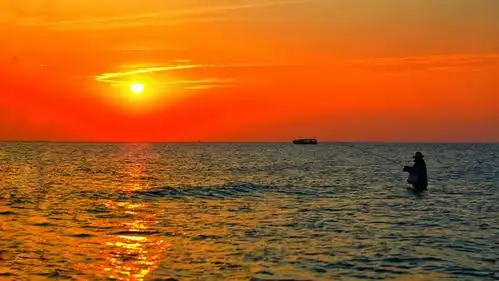 广西北海侨港海滩风光