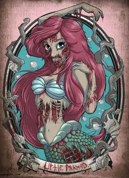 将王子拖入深海中的活尸美人鱼公主