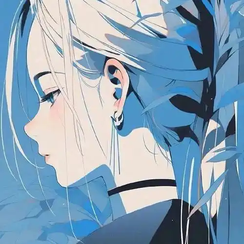 动漫头像 | 蓝色系小众动漫头像