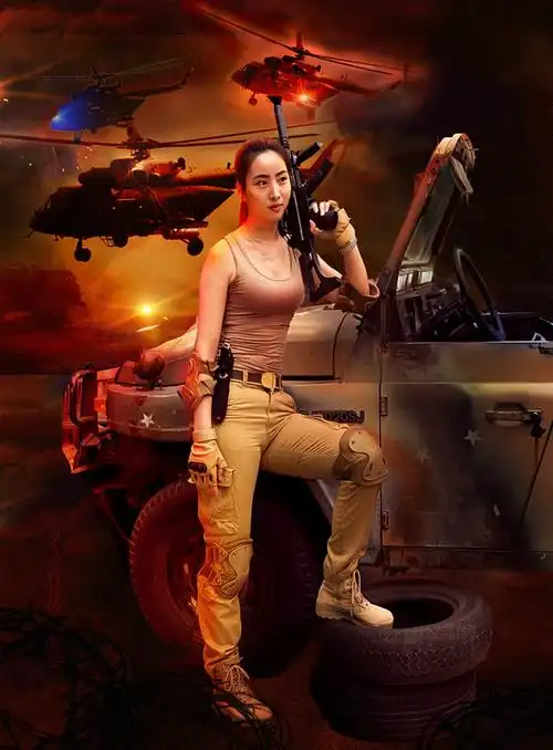 【飒爽英姿的女子特种兵】