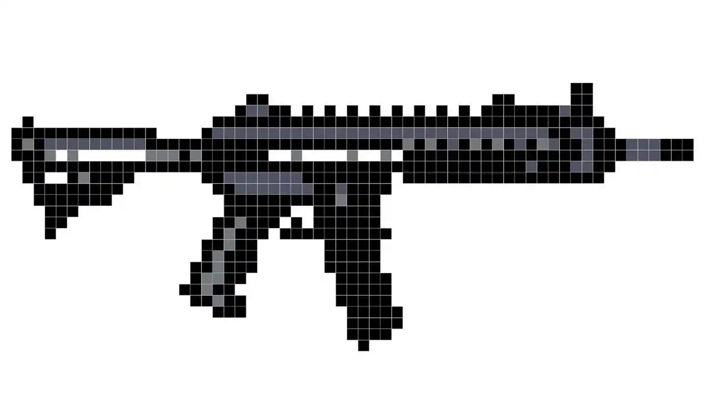 像素画|步枪之王m41693 大吉大利,今晚吃鸡!