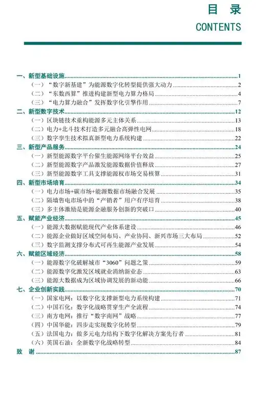 《白皮书》目录如下:此外,报告调研了国内外多个能源企业的数字化创新