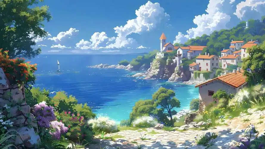 好看的风景桌面壁纸,动漫