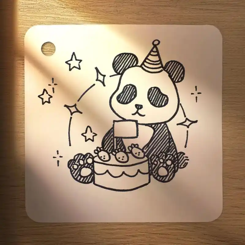 ins简笔画|国庆节准备一些可爱手帐素材吧 家人们不知道为啥吃个