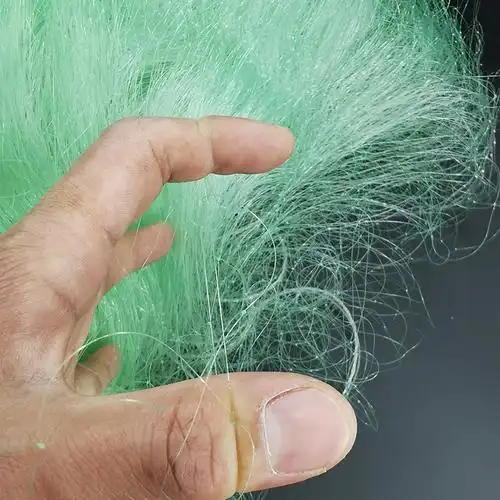 新品加粗加强进口鱼网三层沉网网捕渔网优质鱼网