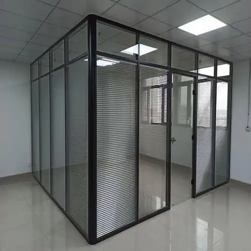 未来之将可定制办公室玻璃隔断墙铝合金钢化中空玻璃隔音墙含安装调试