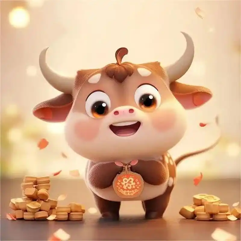 属牛微信头像最招财吉利 限定头像 | 2024年女属牛好运微信头像,旺财