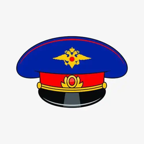 蓝色卡通警察帽