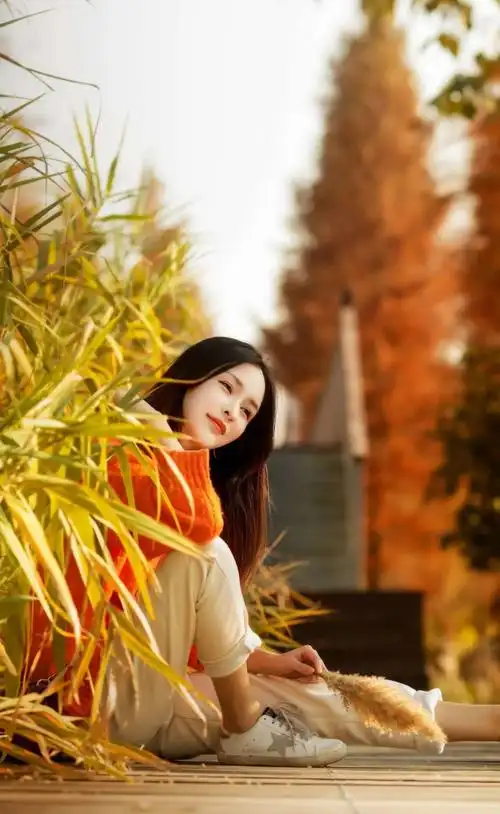 18张唯美秋景人像,4个摄影思路,助你拍摄好看的暖秋人像照片|暖色调|