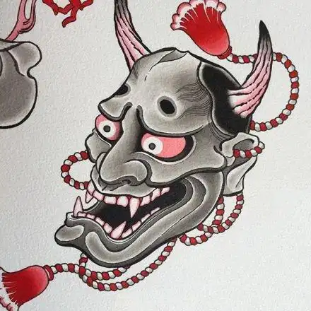 老传统的9张般若纹身作品图案89