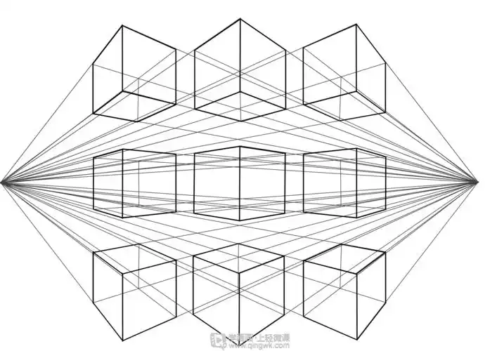 动漫插画基础——两点透视练习