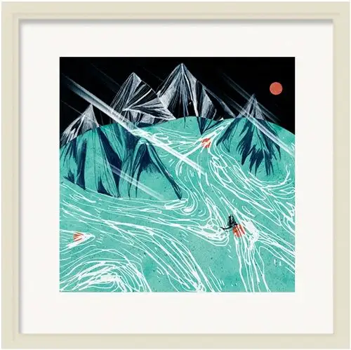 印物所出品 左佐限量手工丝网版画《日出》 卧室客厅装饰画挂画