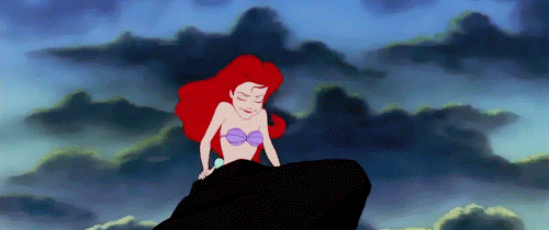 爱丽儿美丽迷人小美人鱼可爱gif动图_动态图_表情包下载_soogif