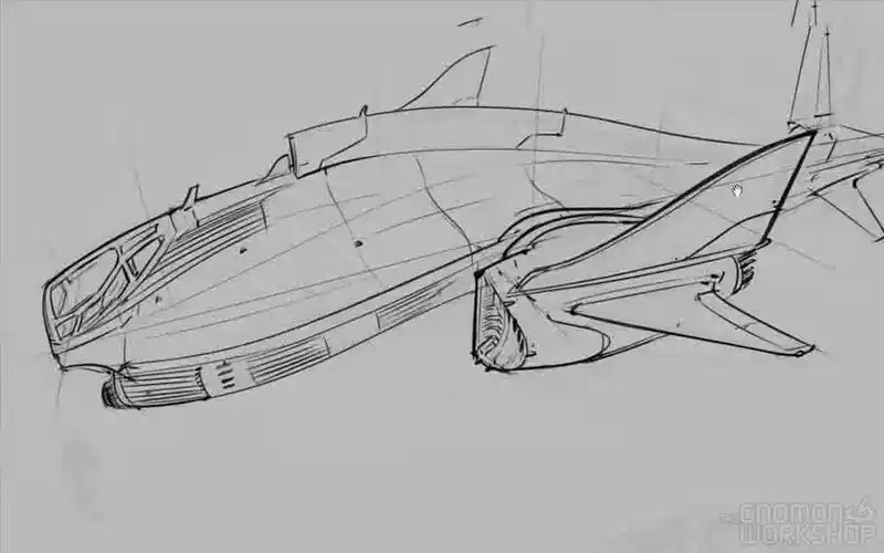 朱峰科幻题材飞船设计