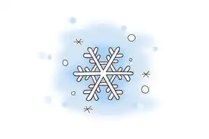 图片大全冬天漫天雪花的风景简笔画简单漂亮素材简笔画雪花这样画好美