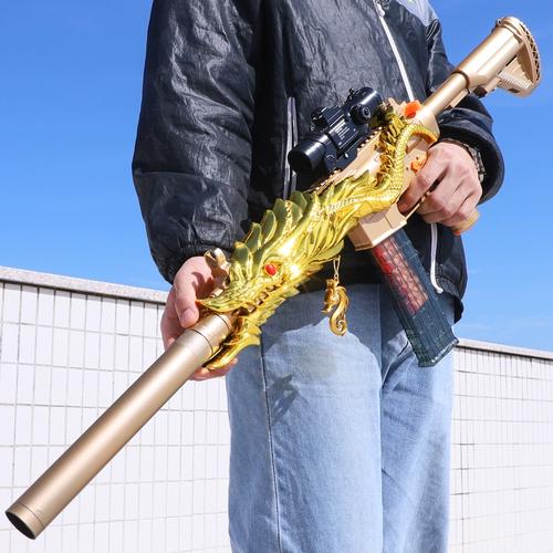 m416手动抛壳五爪金龙软弹枪吃鸡满配全装备突击男童男孩玩具枪