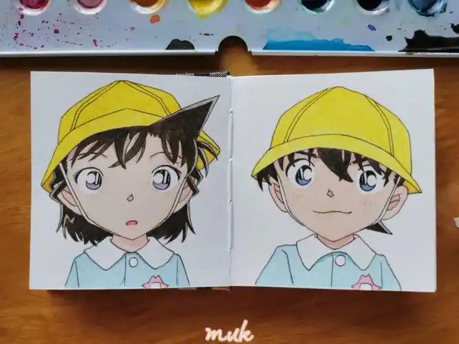 画画#水彩#水彩画教程#名侦探柯南