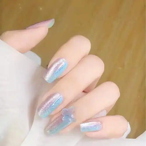 仙女晶石猫眼精修美甲