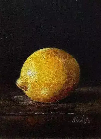 单个油画静物塑造满满的体感