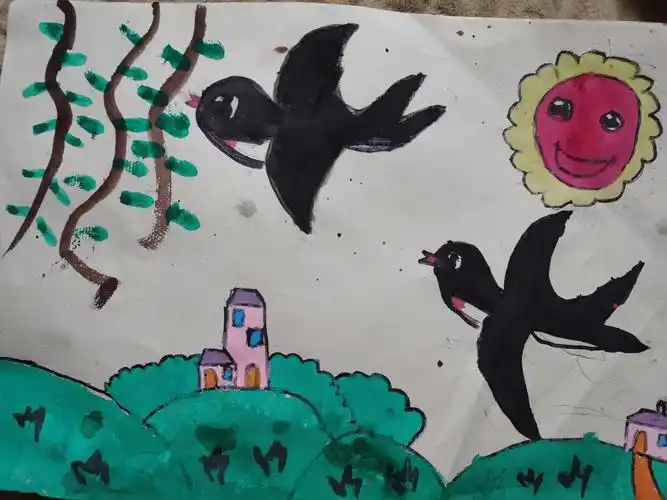 爱之绘·战疫情—畲乡景宁实验一小二年级美术《春天在哪里》作品微展