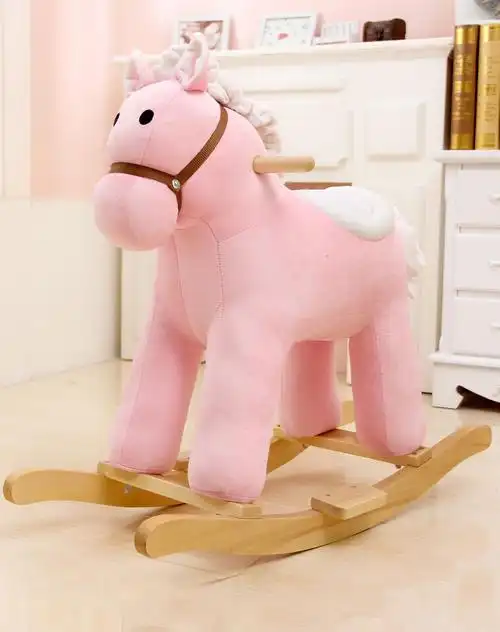 动漫卡通毛绒玩具专场(新款)儿童早教摇摇木马-粉马whl328 a_唯品会