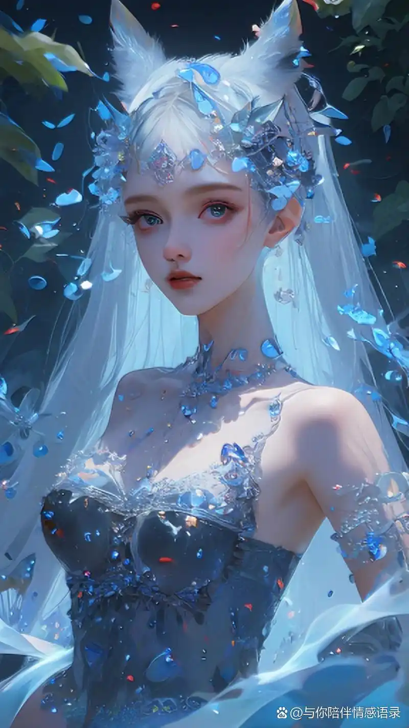 97邂逅蓝衣少女,梦幻光影中的惊艳78  在这梦幻般的光影中,我邂逅