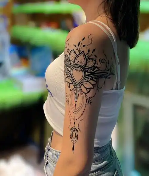 海娜纹身作品图