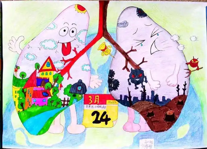 保定市首届结核病防治知识优秀宣传获奖作品绘画类