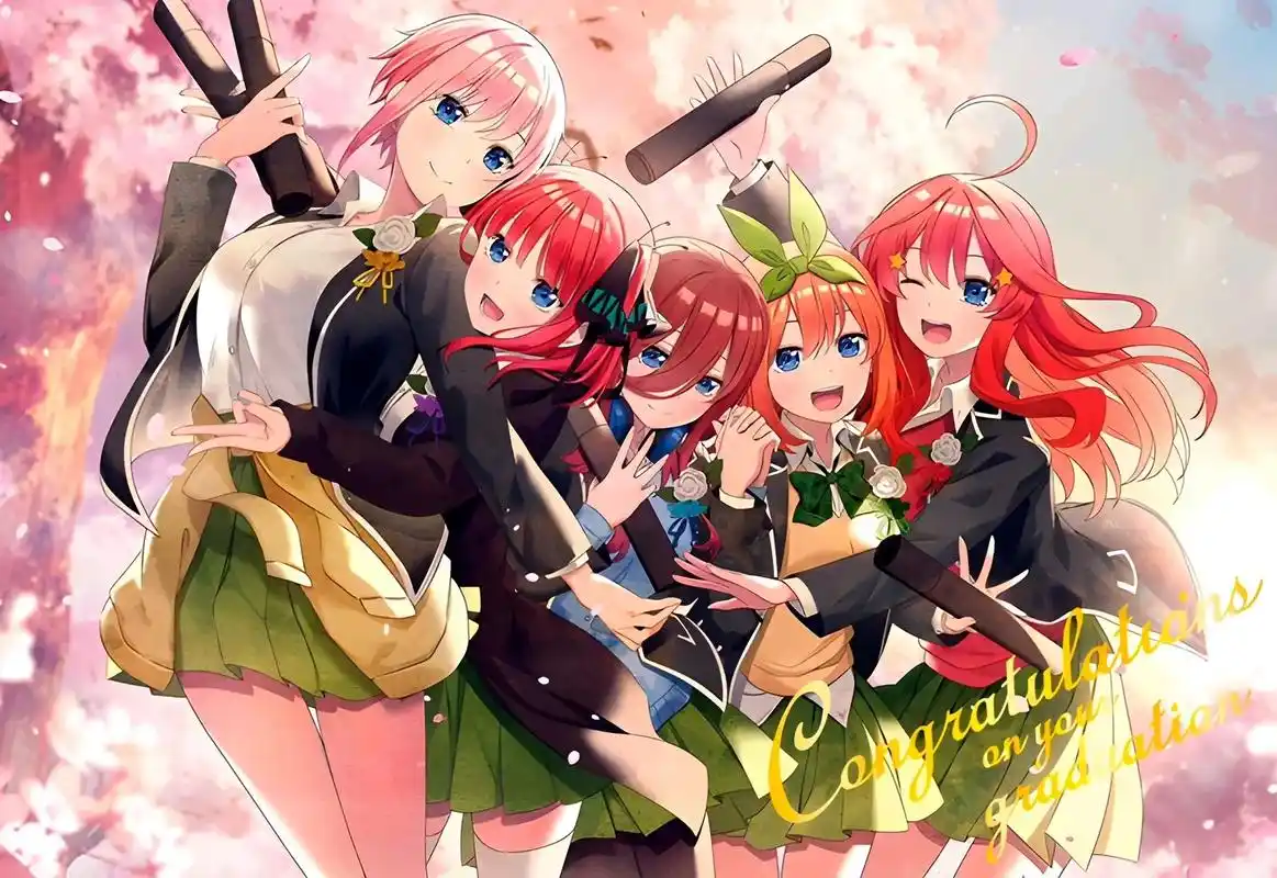 五等分的花嫁 五姐妹你最喜欢谁呢?二乃天外飞仙 三玖天下第一 - 抖音