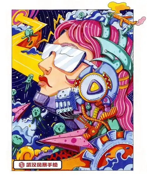 视觉传达考研手绘海报,装饰画设计