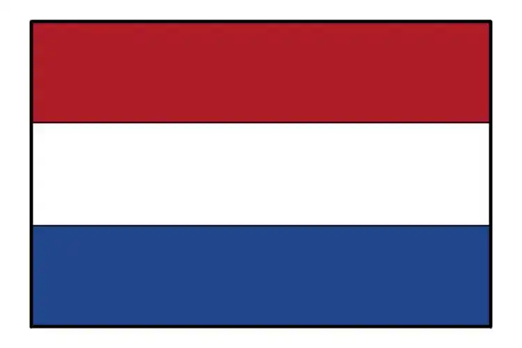 荷兰国旗简笔画