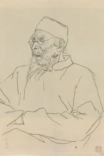 大师·叶浅予速写作品