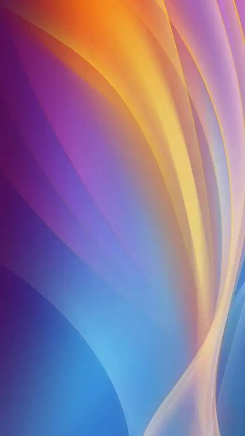 渐变蓝底红色黄光曲线h5背景素材