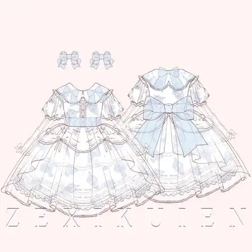 继之前的水母柄之后画了差不多色调的海螺泡泡柄一些预设在p3#lolita