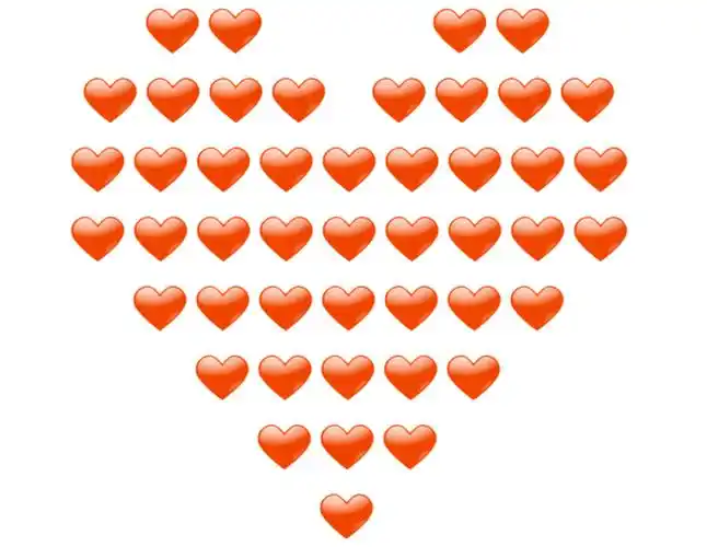 用心符号组成一个大心形,爱心符号大全