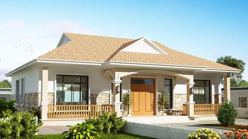 农村一层小平房16x12米功能齐全外观美造价也低