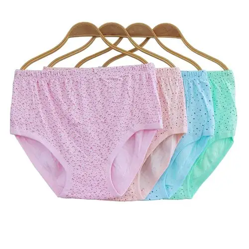 中老年高腰女士纯棉三角内裤 加肥加大妈妈婆婆全棉宽松内裤