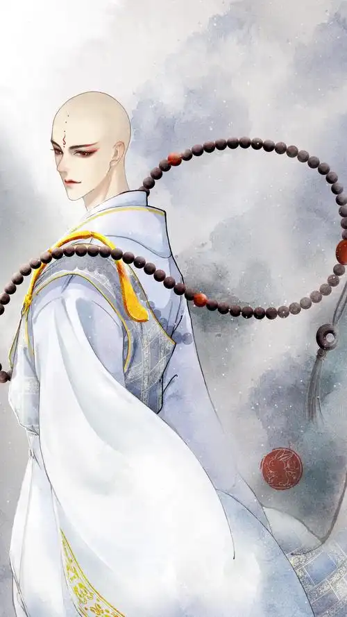 无心小和尚_meow兔拾柒__插画师作品_涂鸦王国gracg.com