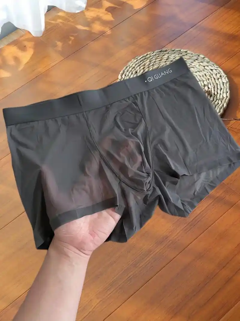 真的就像没穿一样舒服!#男士平角裤 #男生短裤推荐 #轻