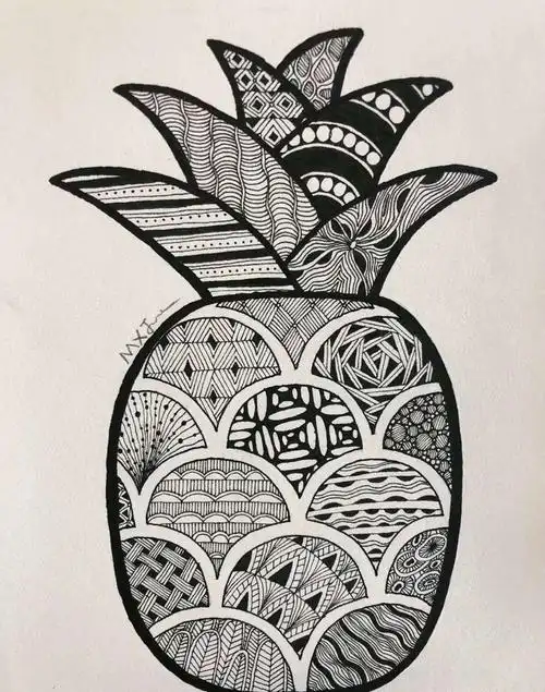 假期作业1——黑白线描画精选