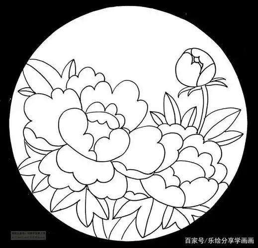 儿童画教程|色彩练习课程《唯有牡丹真国色,花开时节动京城》